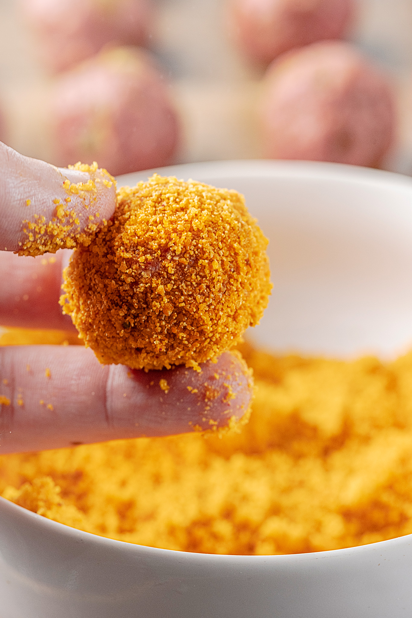 Air Fryer Nacho Cheese Meatballs