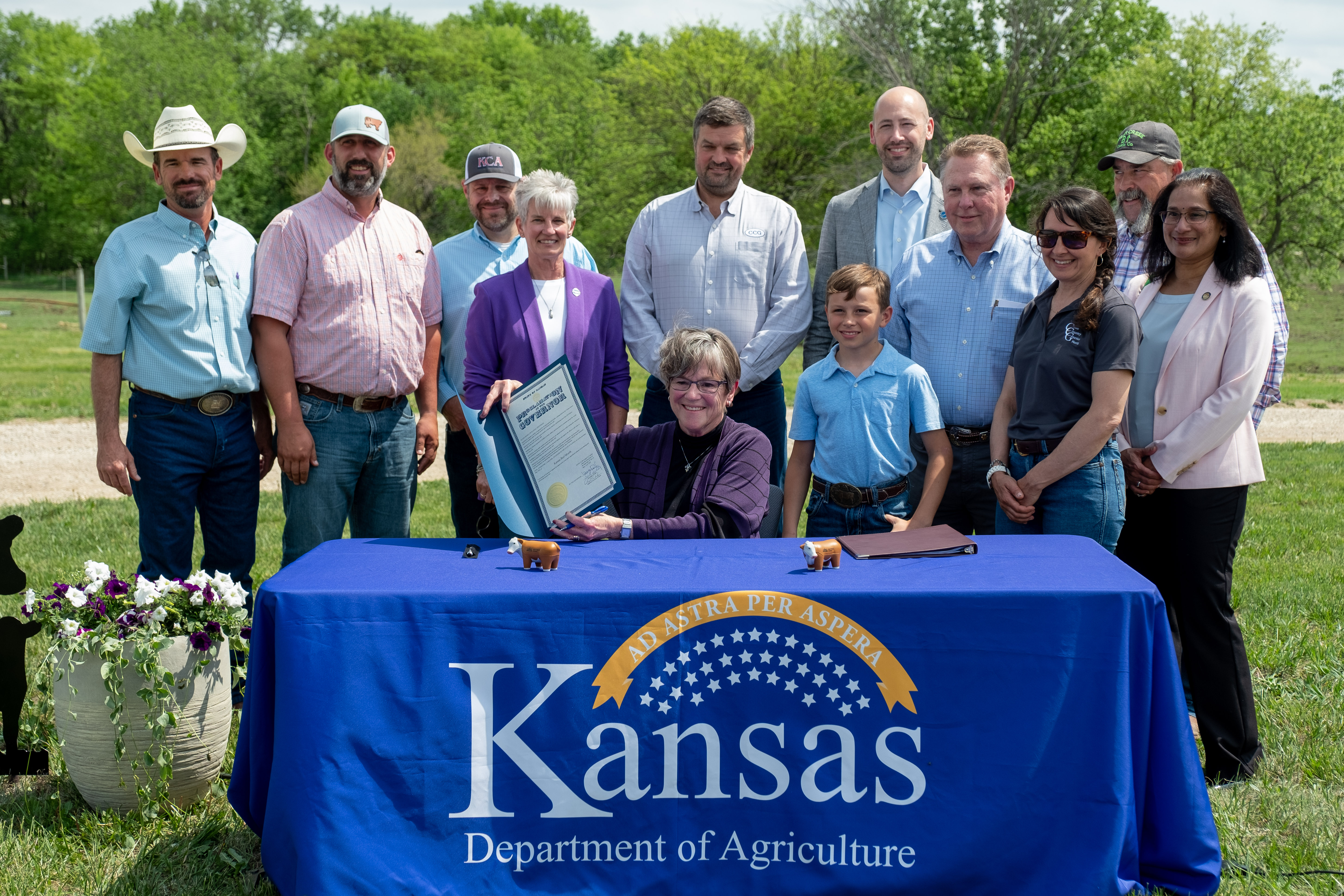 Kansas Beef Month Proclamation Signing 2023
