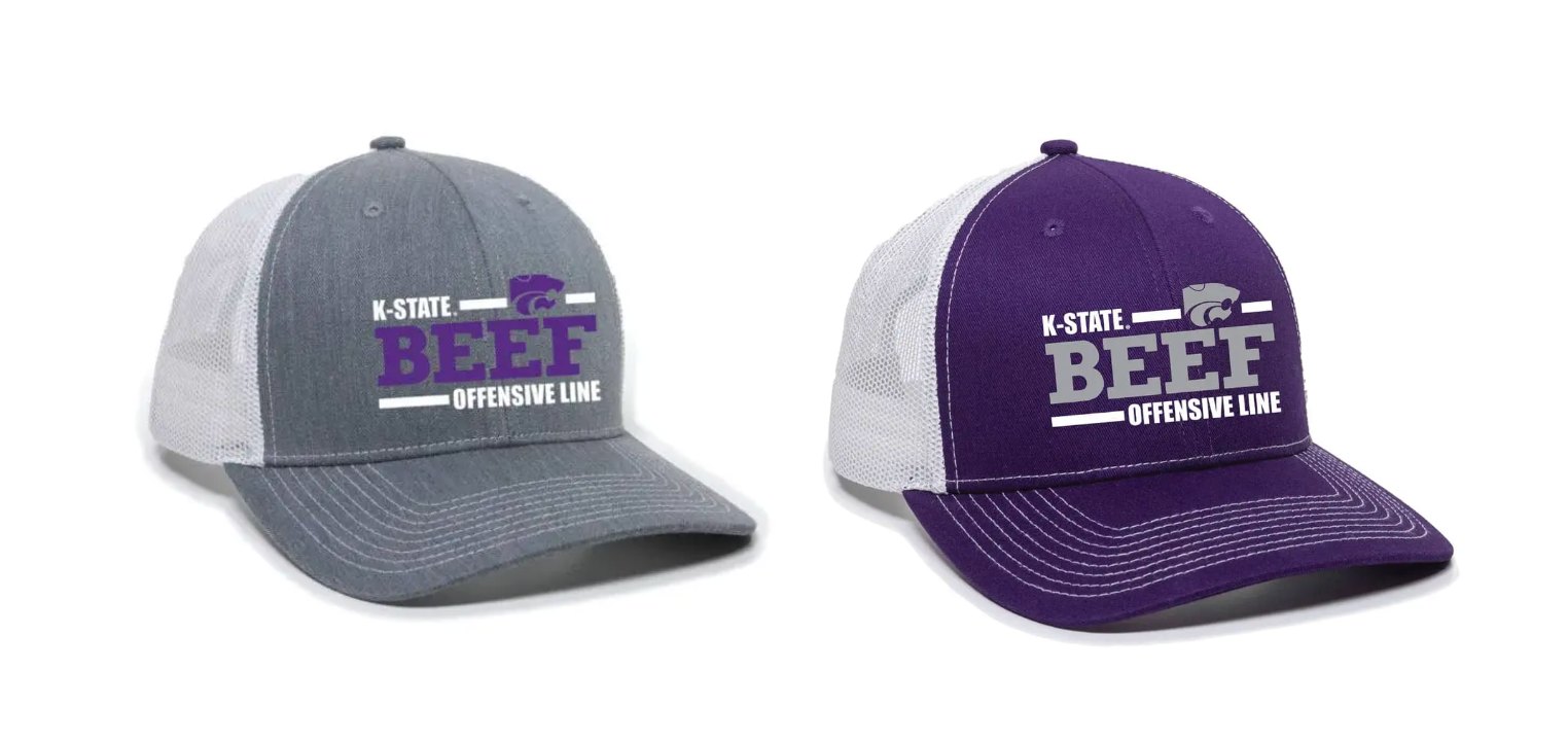 Kansas State Beef Offensive Line Hats