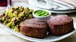5217.00 Tenderloin Steaks with Spinach-Almond Pesto and Brown Rice Pilaf