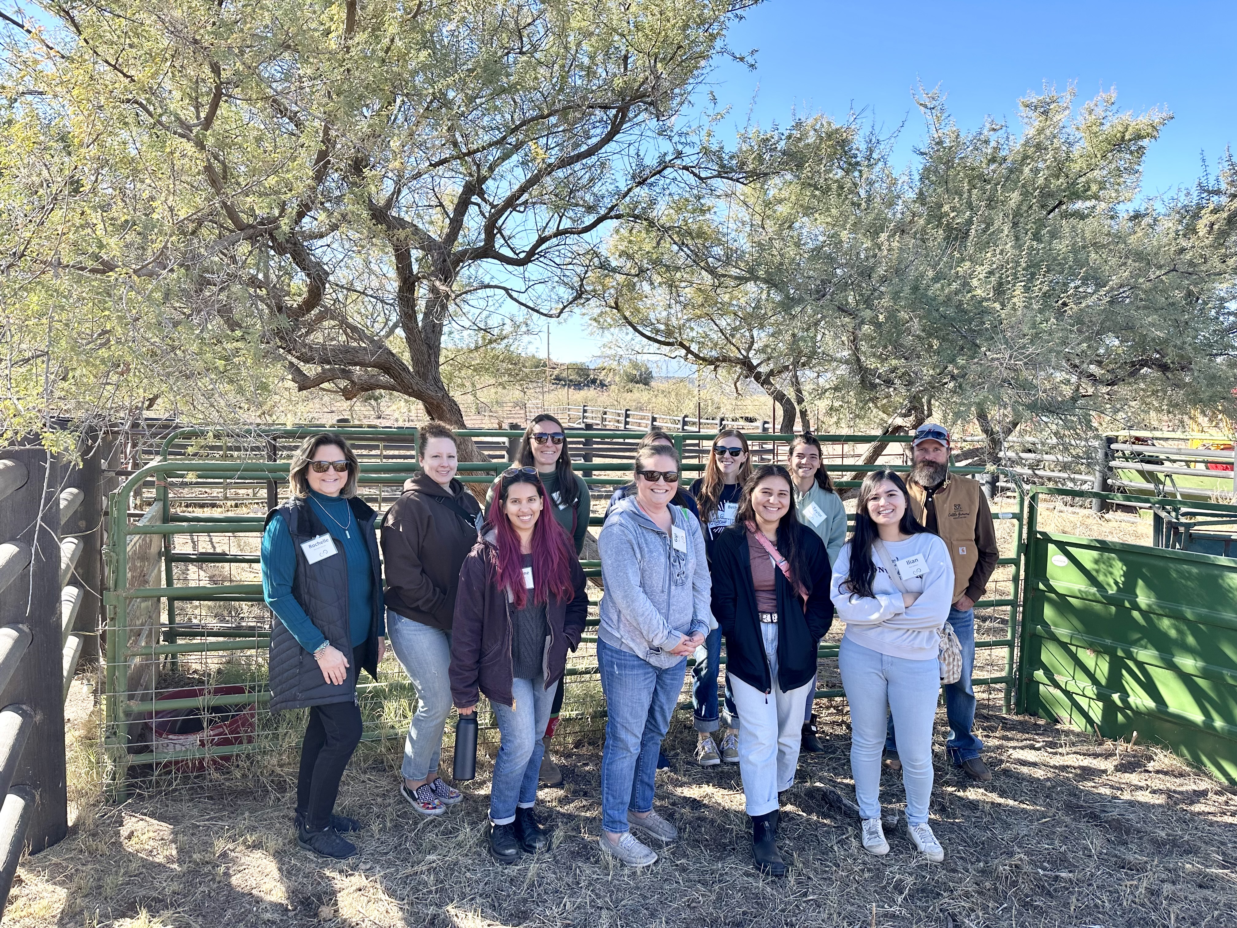 dietetic interns in Arizona at a Gate to Plate experience