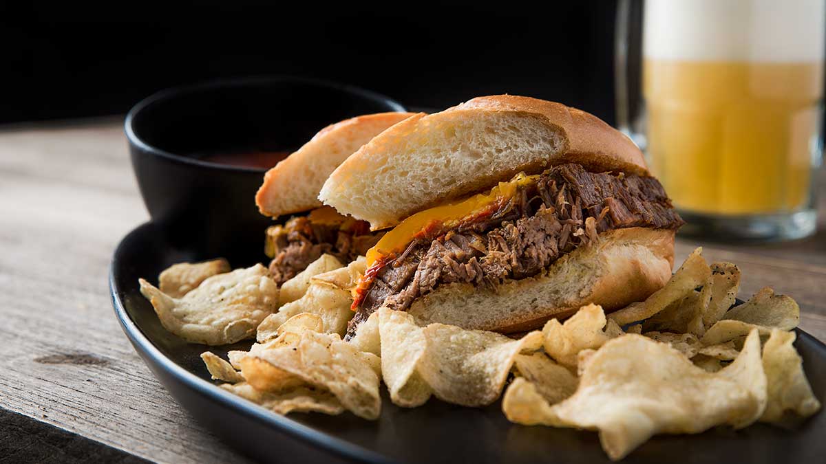 Peppered Beef Brisket Sandwich