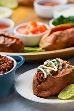 taco sweet potato bar