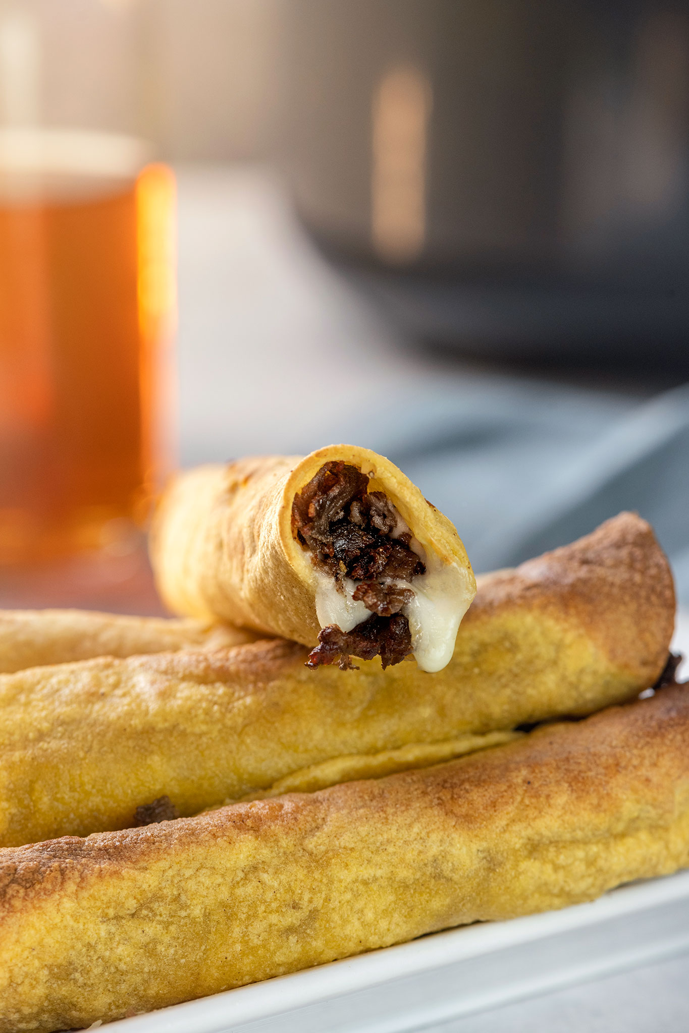 air fryer cheese steak taquito recipe