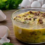 air fryer beef and vegetable frittata