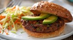 beef and black bean burger