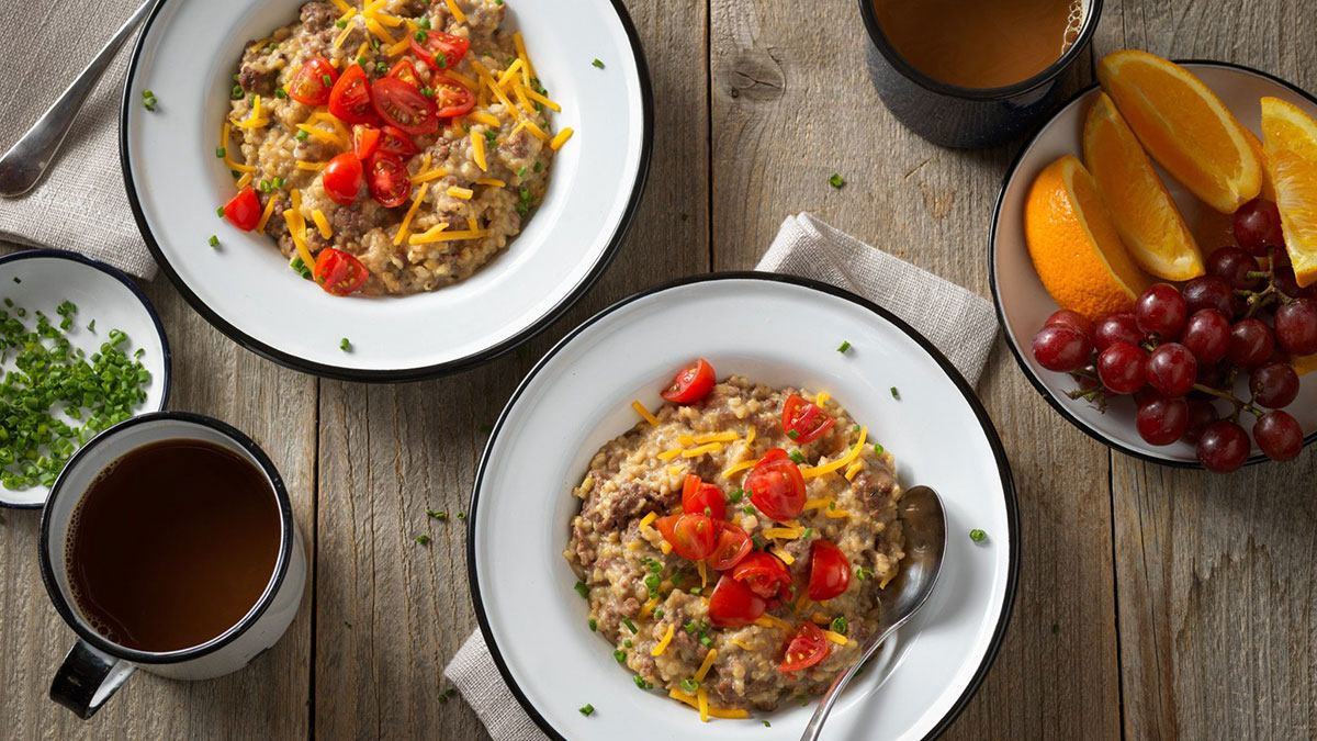 beef and savory oats
