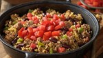 black beans beef rice