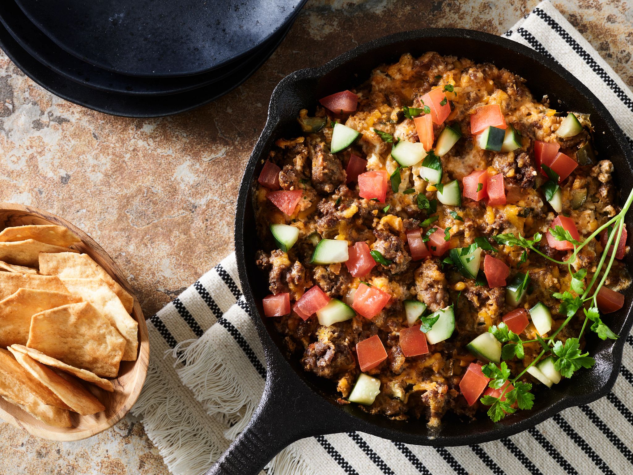 cheeseburger dip appetizer