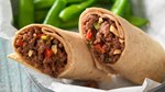 peanut butter and jelly ground beef wrap