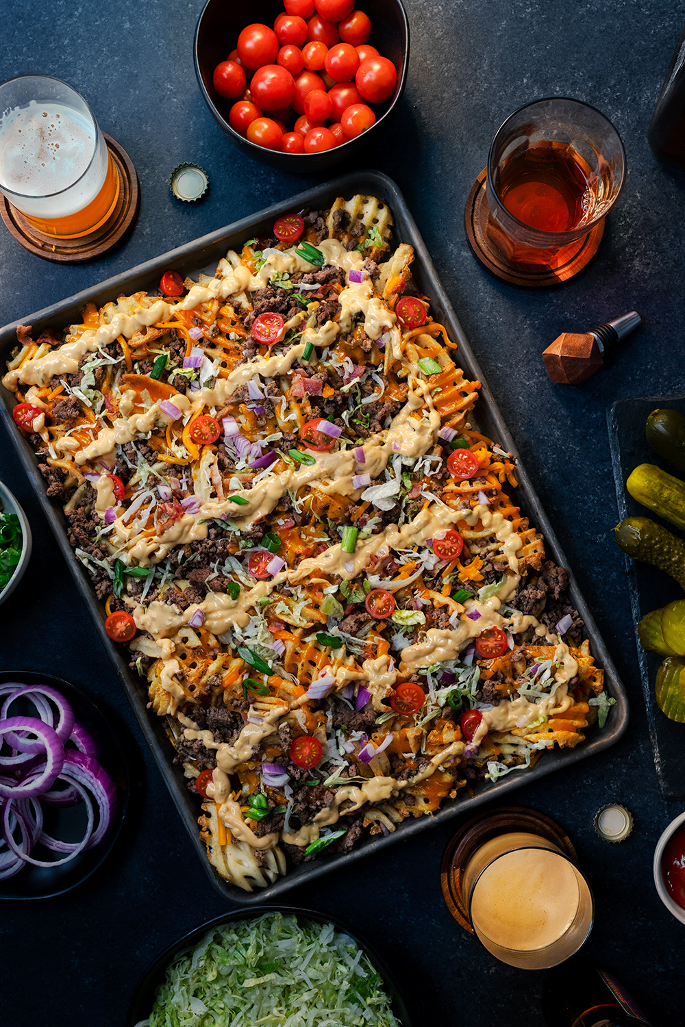 cheeseburger nachos