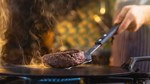 griddle cooking burger