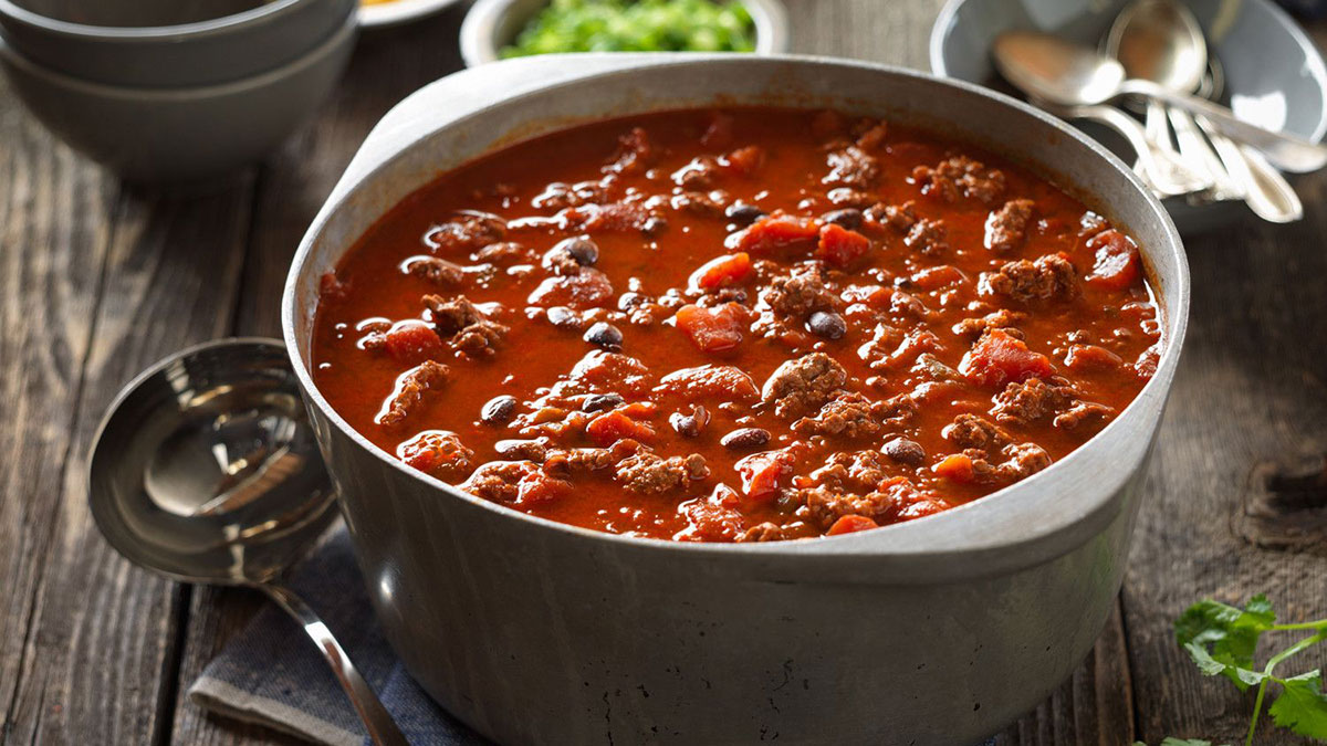 cowboy beef and blackbean chili