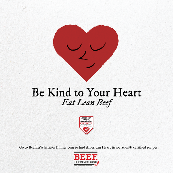 heart health lean beef graphic for BIFWD