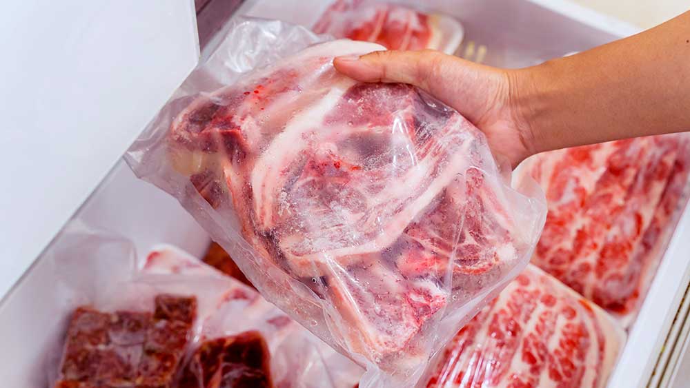 freezer-space freezer space for a half steer side beef