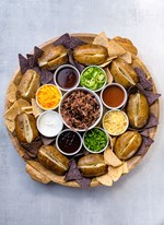 loaded baked potato bar