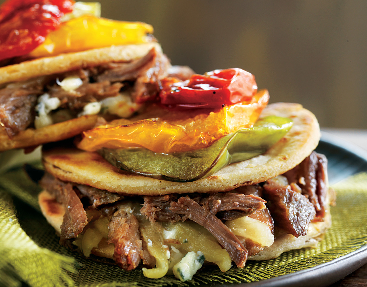 shredded-beef-and-blue-cheese-quesadillas_1.jpg horizontal blue cheese and shredded beef quesadillas
