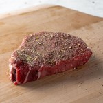 square seasoned sirloin steak
