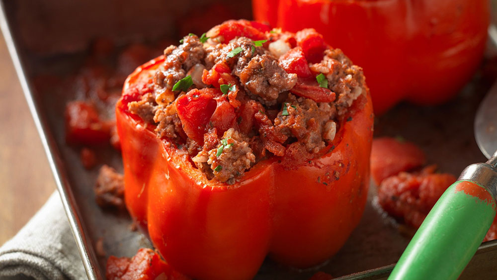 ground beef stuffed peppers