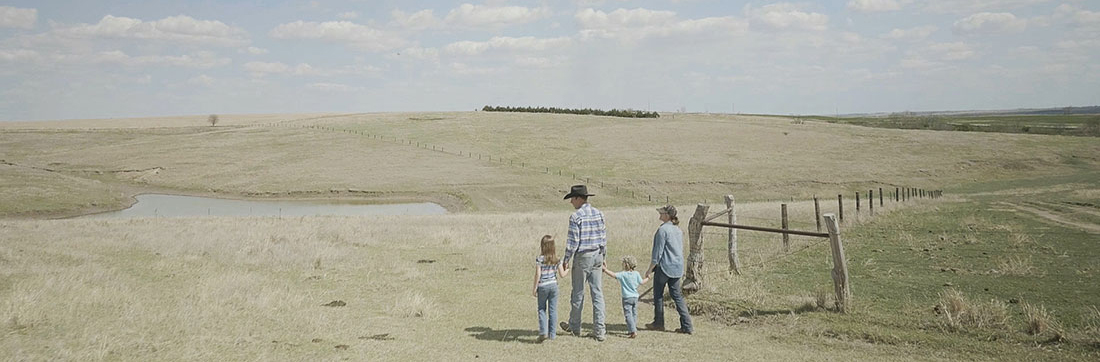 ranching family waking together western kansas