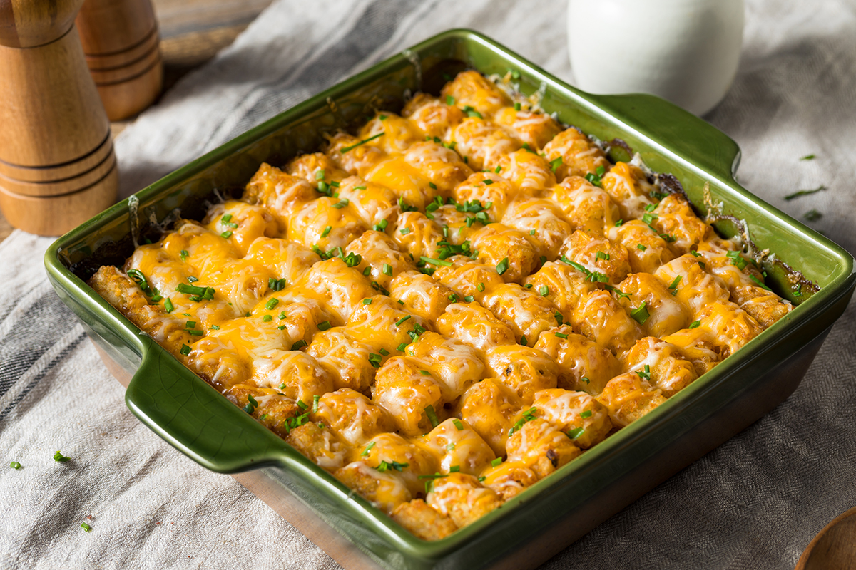 tater tot taco casserole hero image